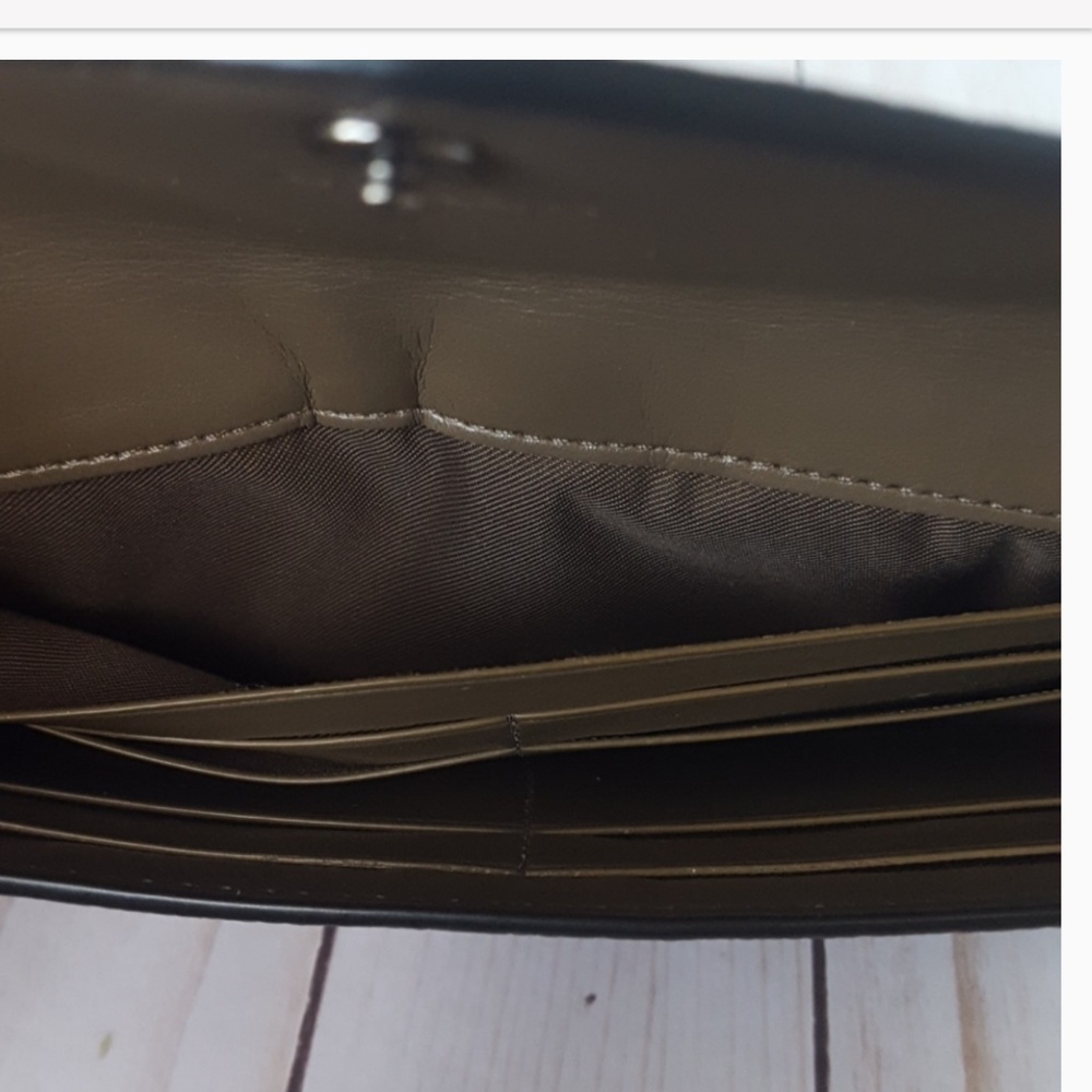 COACH Soft Wallet Ombre Rivet Dark Fatigue lmk - Picture 8 of 8